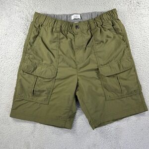 Croft & Barrow Shorts Mens Medium Green Utility Cargo Military Hiking‎ Ripstop